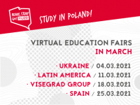Ready, Study, Go! Poland/ Virtual education fairs by NAWA - marzec