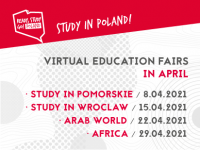 Ready, Study, Go! Poland/ Virtual education fairs by NAWA - kwiecień